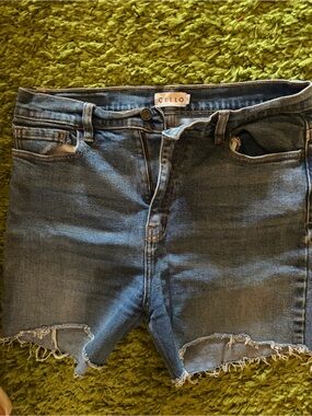 Cello Denim Waistband with Olive Accent Stitching